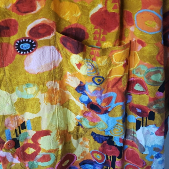 JAMS WORLD Hawaiian Camp SHIRT TOP Mens XL GOLD RUSH Pocket - Picture 3 of 8